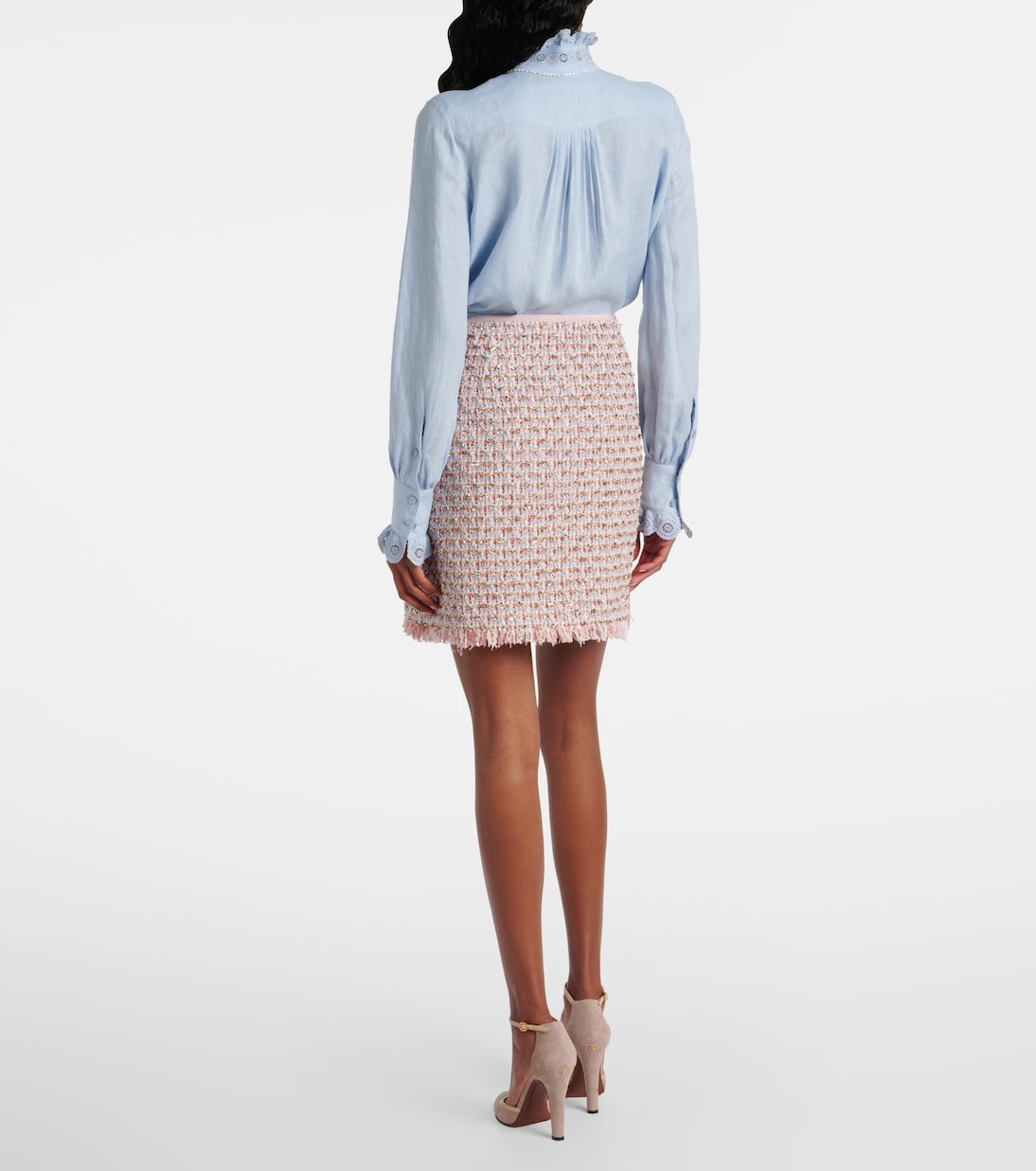 Verzierter Minirock aus Tweed | Valentino