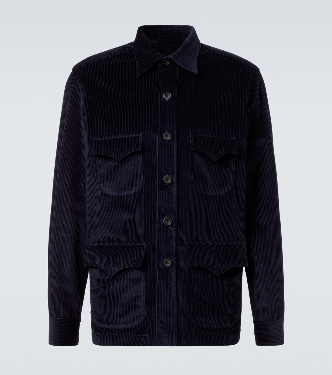 Cotton corduroy Western shirt | Rubinacci