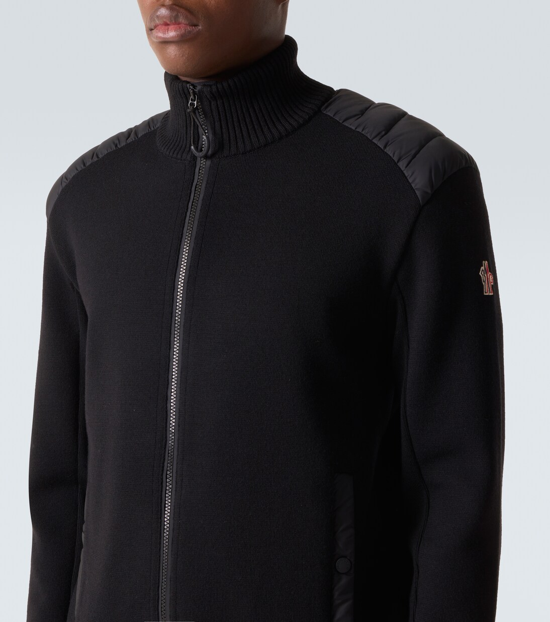 Down-paneled zip-up cardigan | Moncler Grenoble