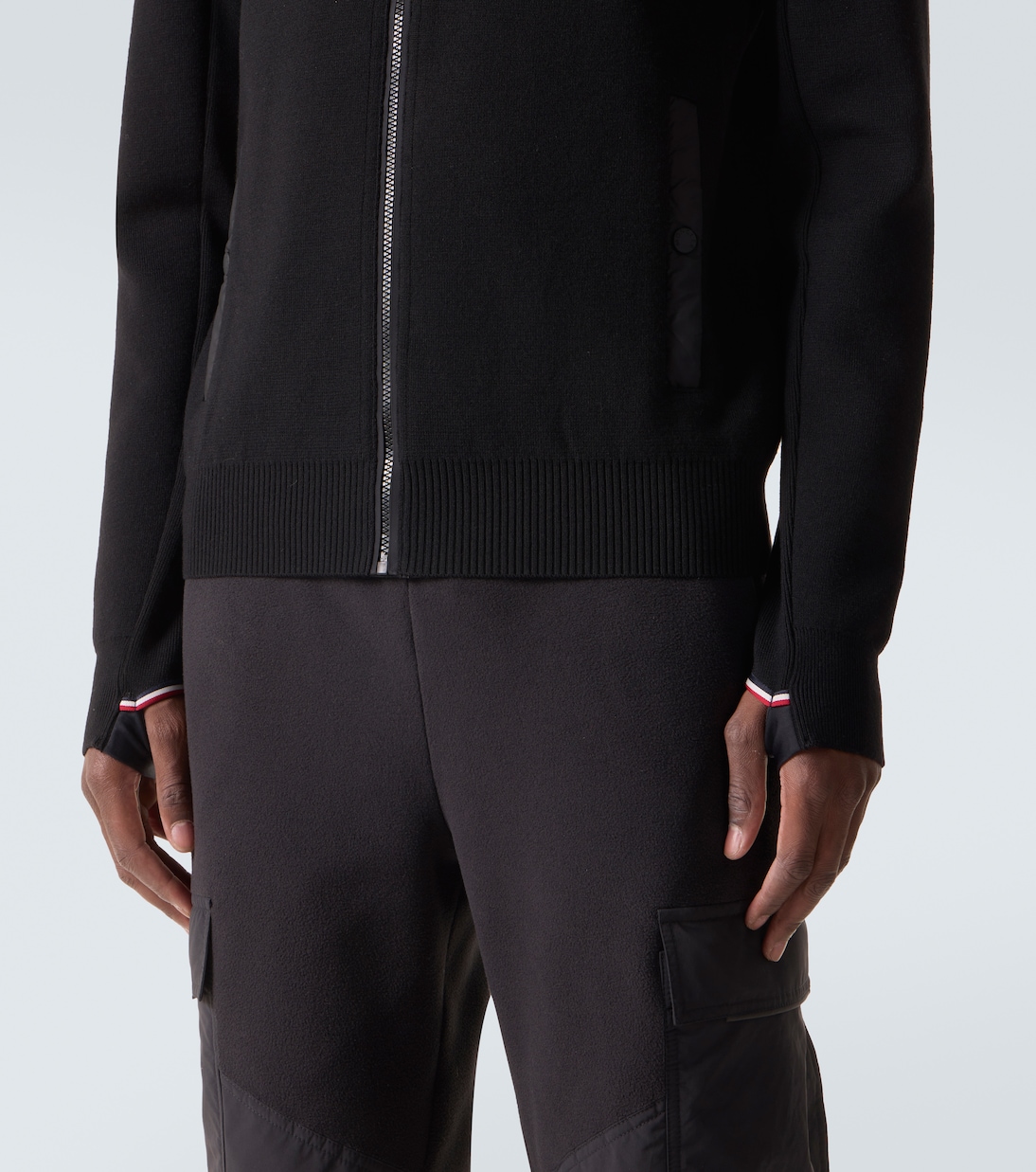 Down-paneled zip-up cardigan | Moncler Grenoble