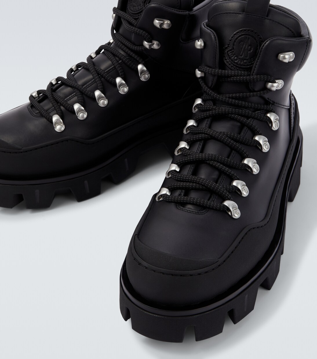 Peak Trek leather lace-up boots | Moncler