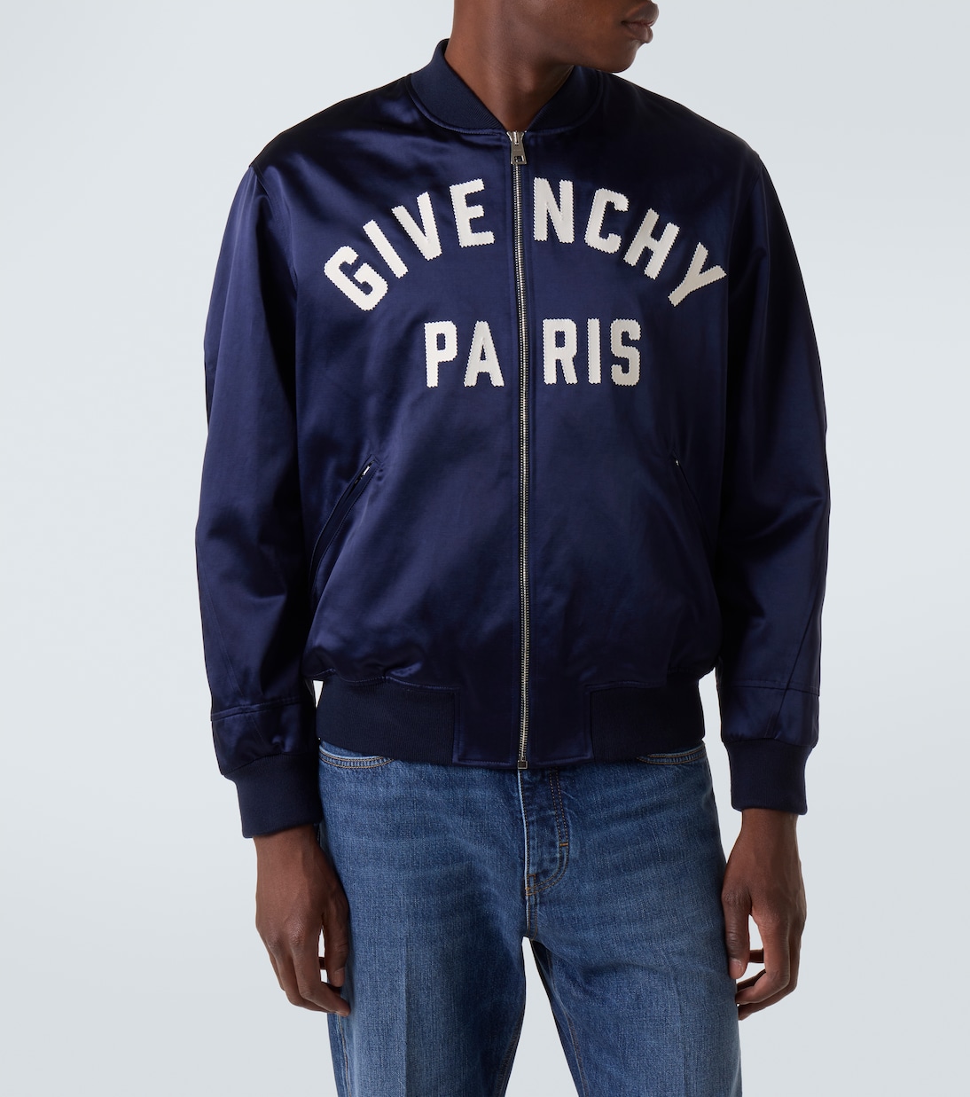 Giacca varsity in raso con logo | Givenchy