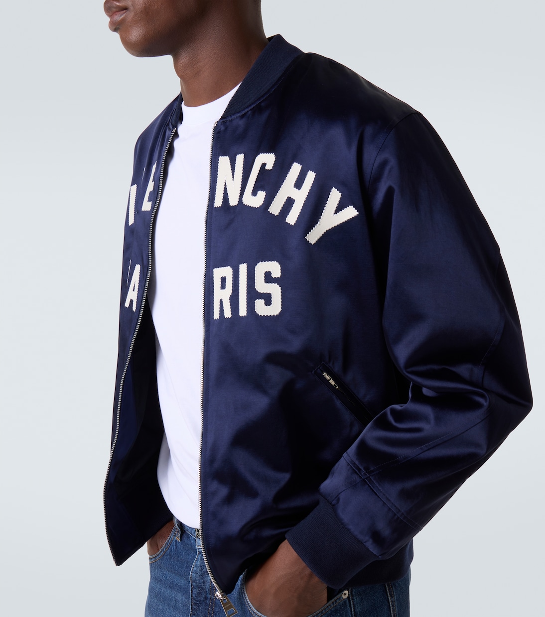 Giacca varsity in raso con logo | Givenchy
