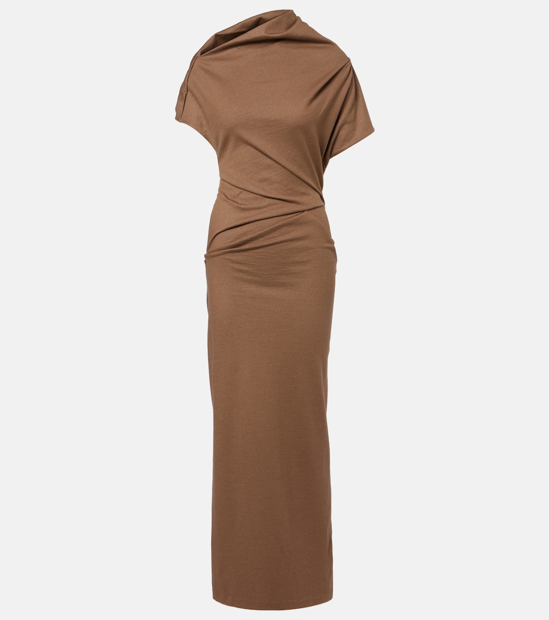 Draped wool maxi dress | Entire Studios