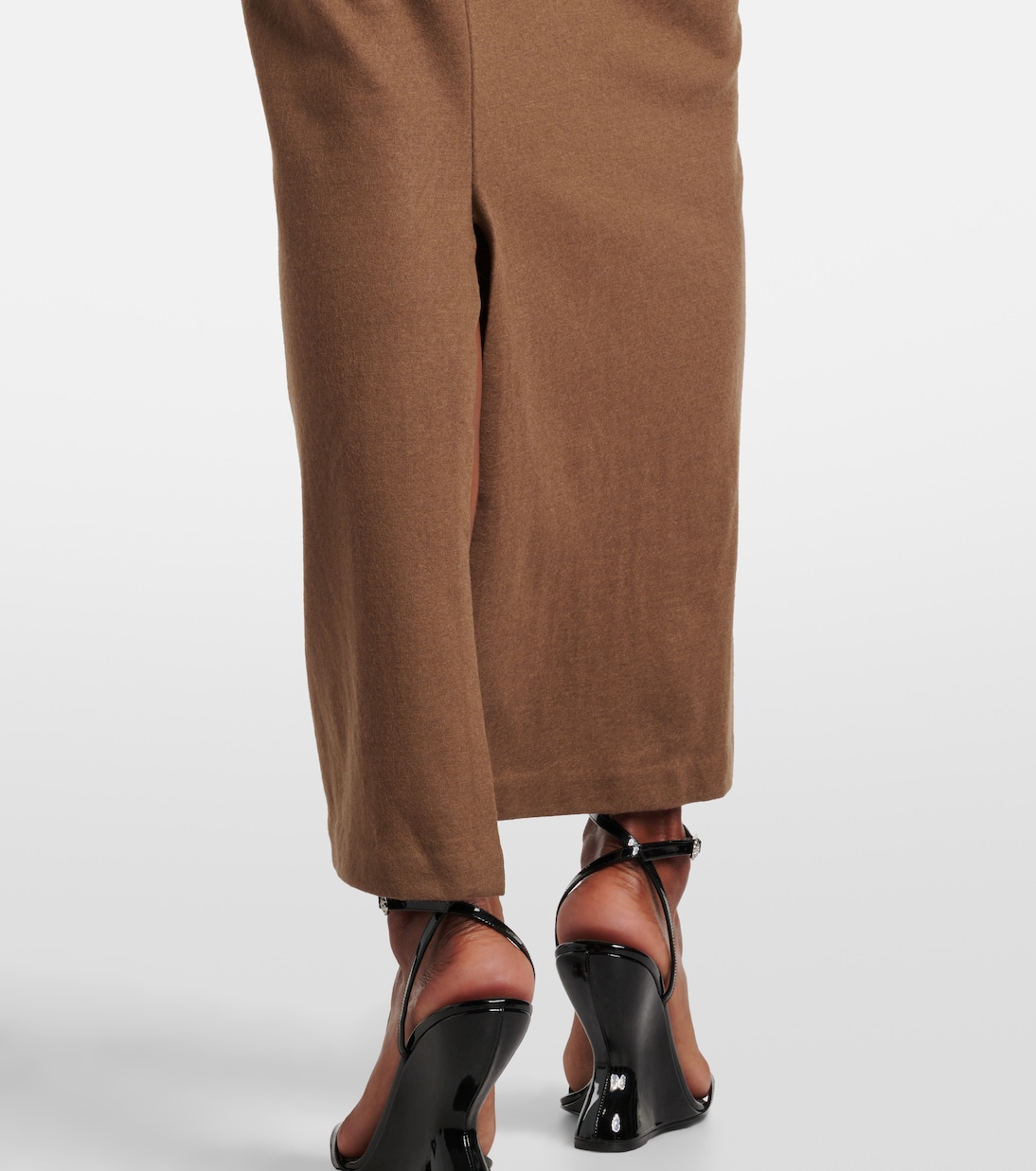 Draped wool maxi dress | Entire Studios