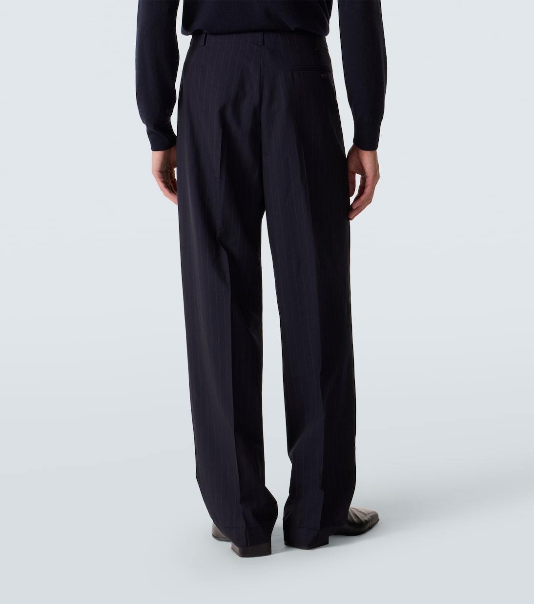 Pinstripe wool straight pants | Maison Margiela