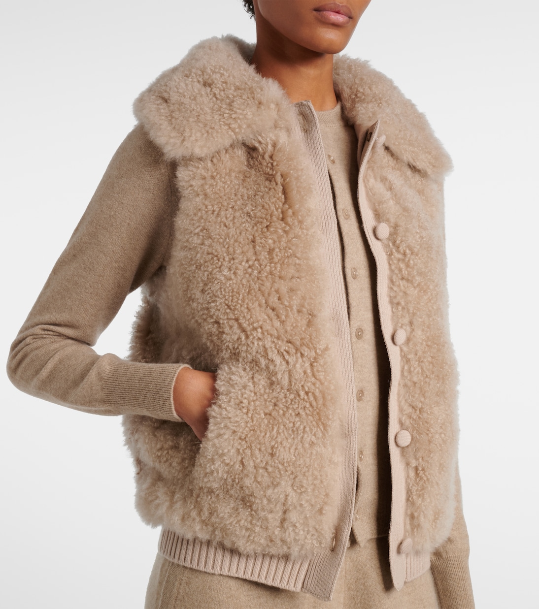 Shearling vest | Yves Salomon