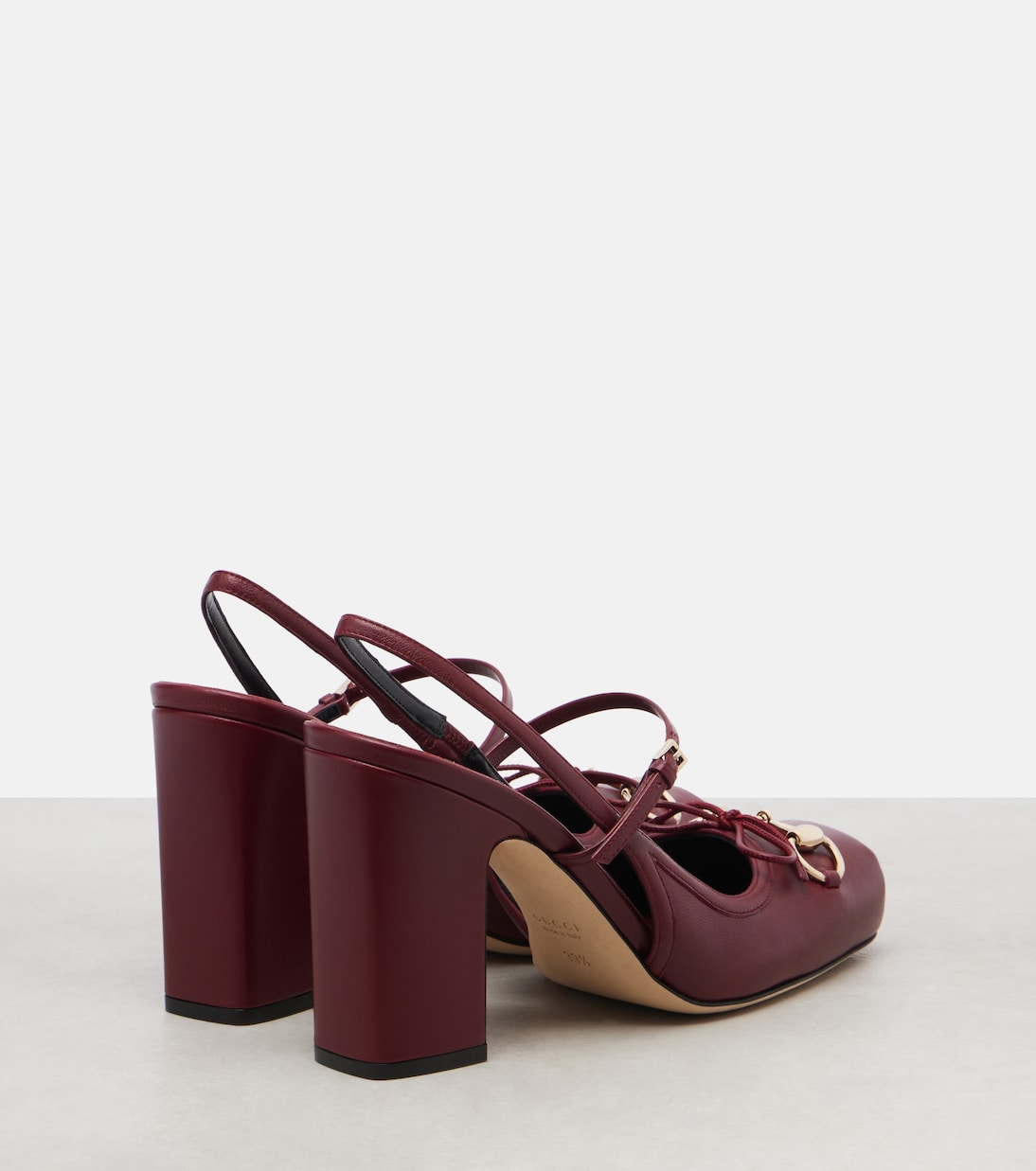 Slingback-Pumps Gucci Horsebit aus Leder | Gucci