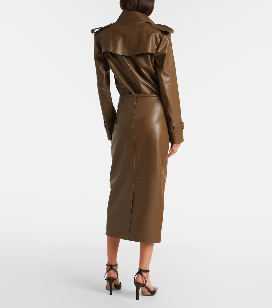 High-rise midi skirt | Norma Kamali
