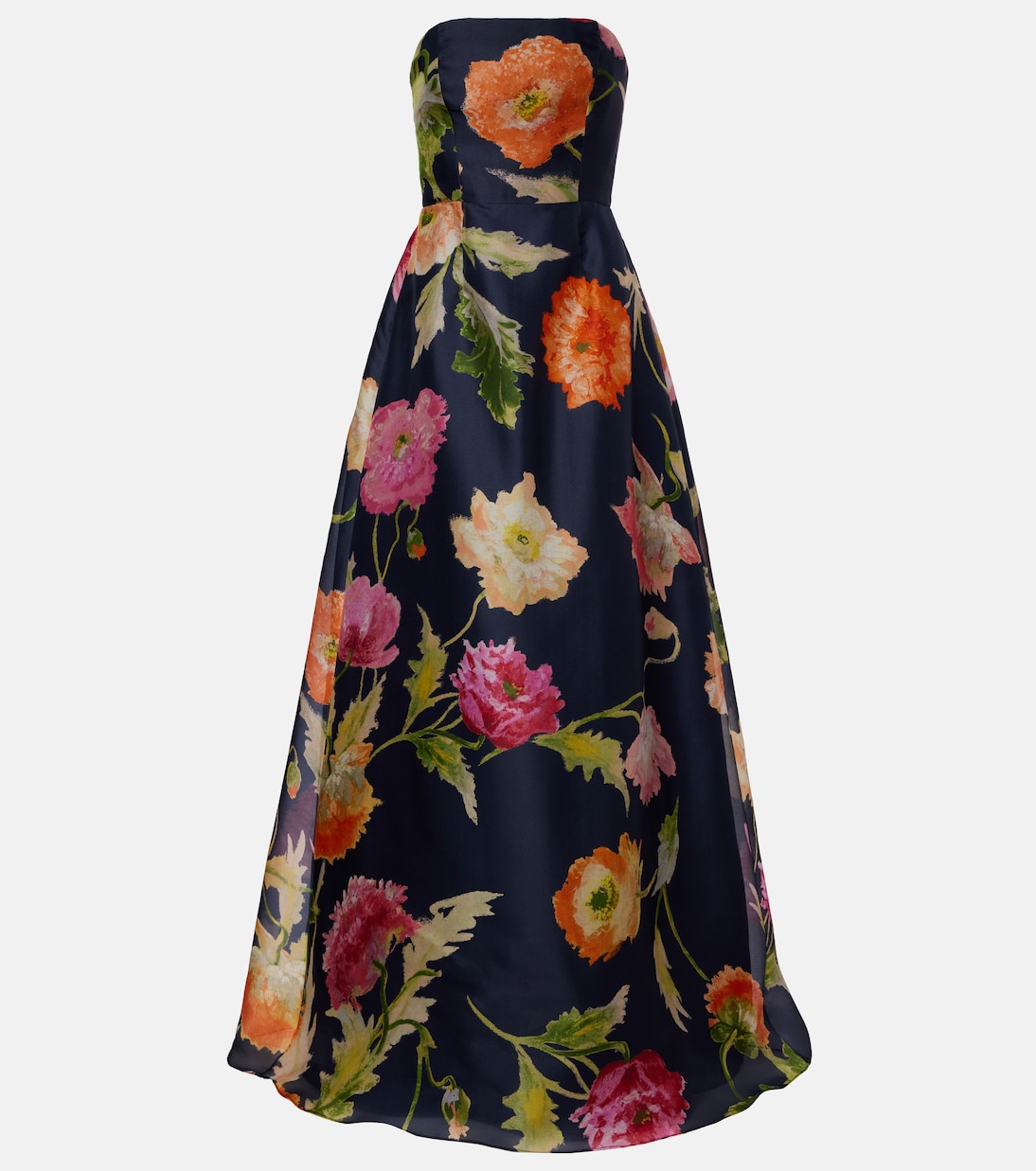 Floral silk gown | Carolina Herrera