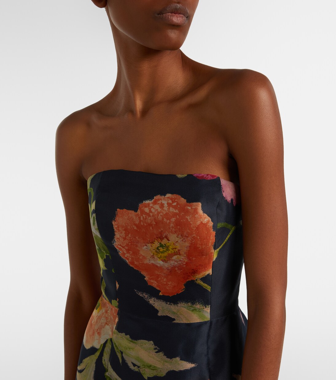 Floral silk gown | Carolina Herrera