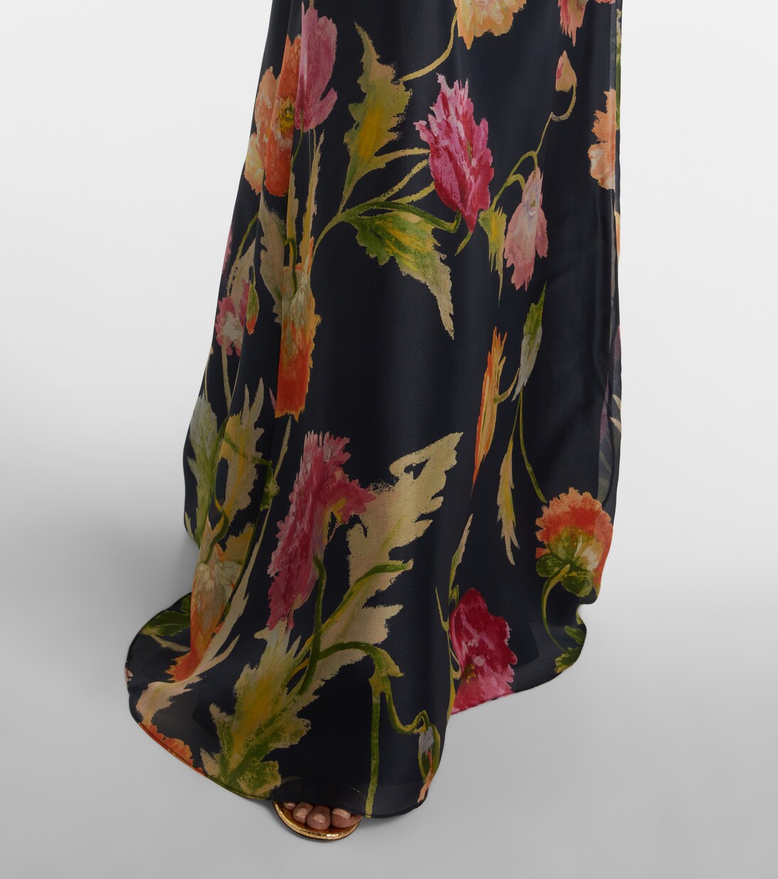 Floral silk gown | Carolina Herrera