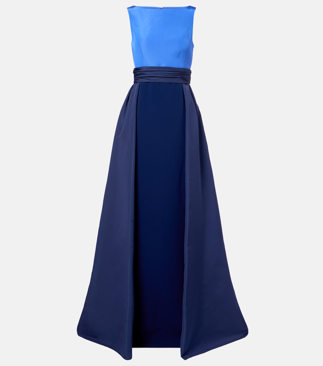 Colorblocked silk faille gown | Carolina Herrera