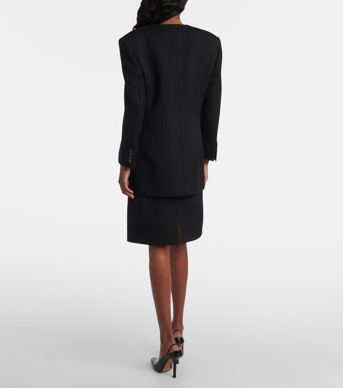 Ribbed-knit wool blazer | Calvin Klein