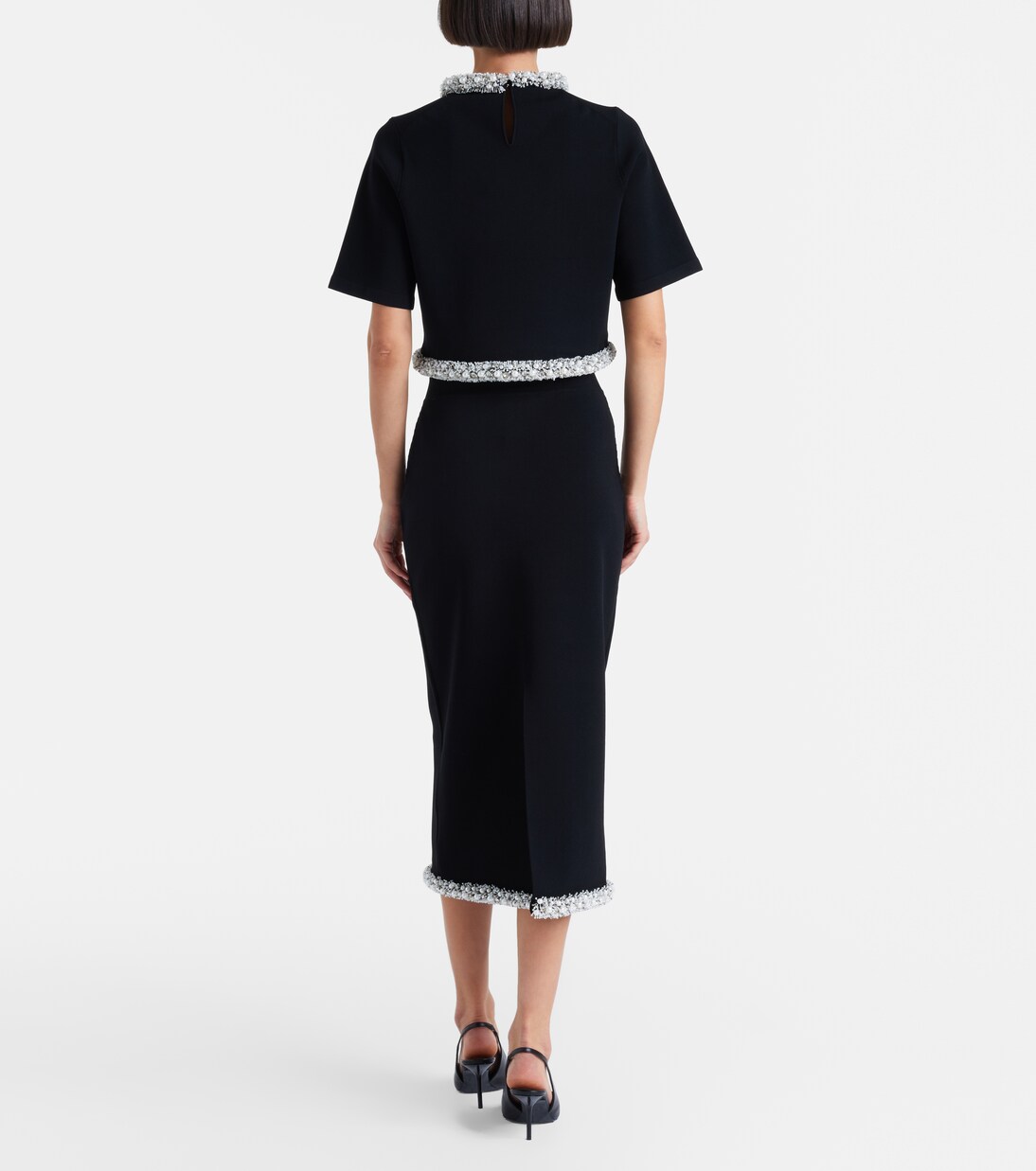 Idina embellished knitted pencil skirt | Simkhai