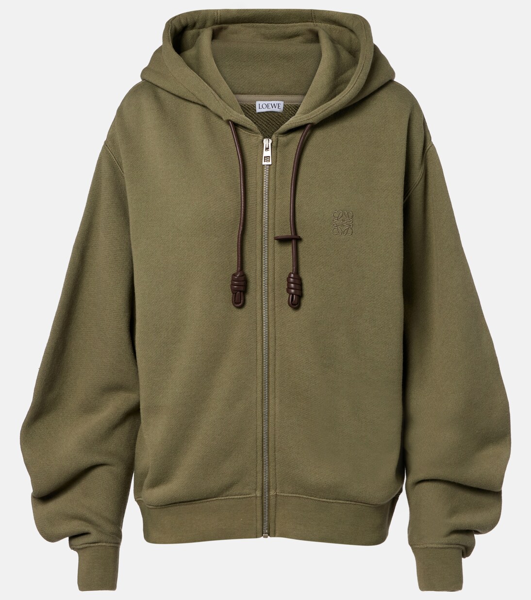 Flamenco cotton and cashmere zip-up hoodie | Loewe