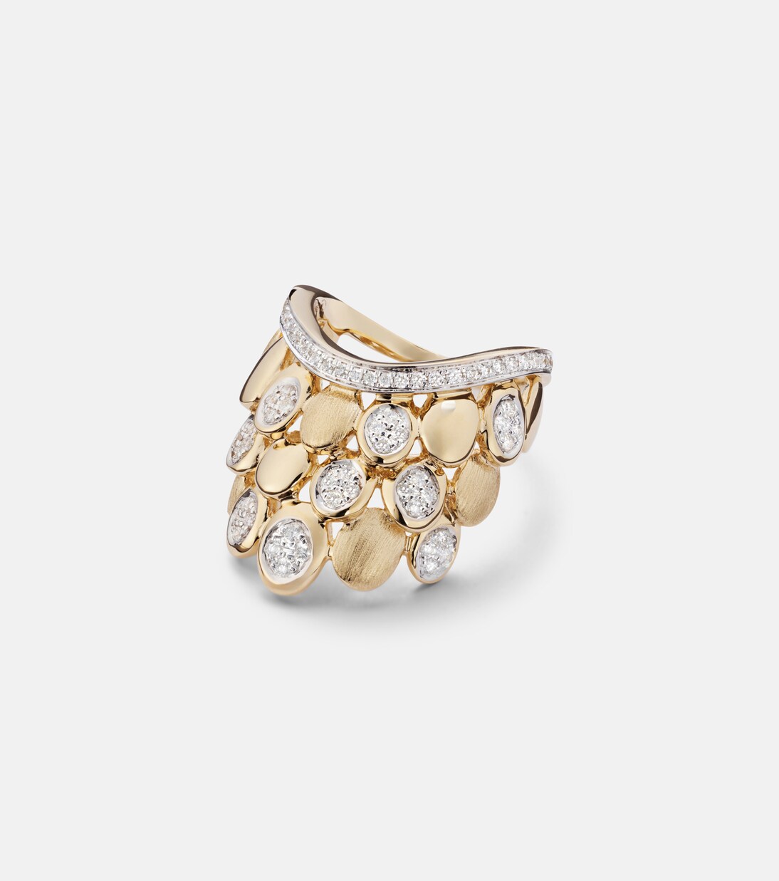 Blossom 14kt gold ring with diamonds | Rainbow K
