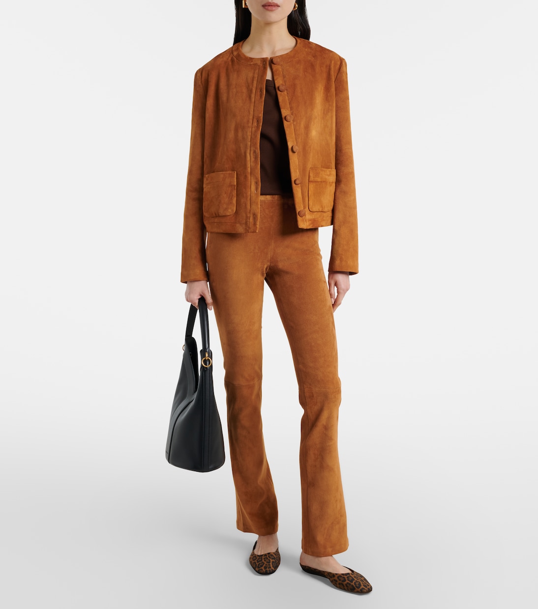 JP Long suede flared pants | Stouls