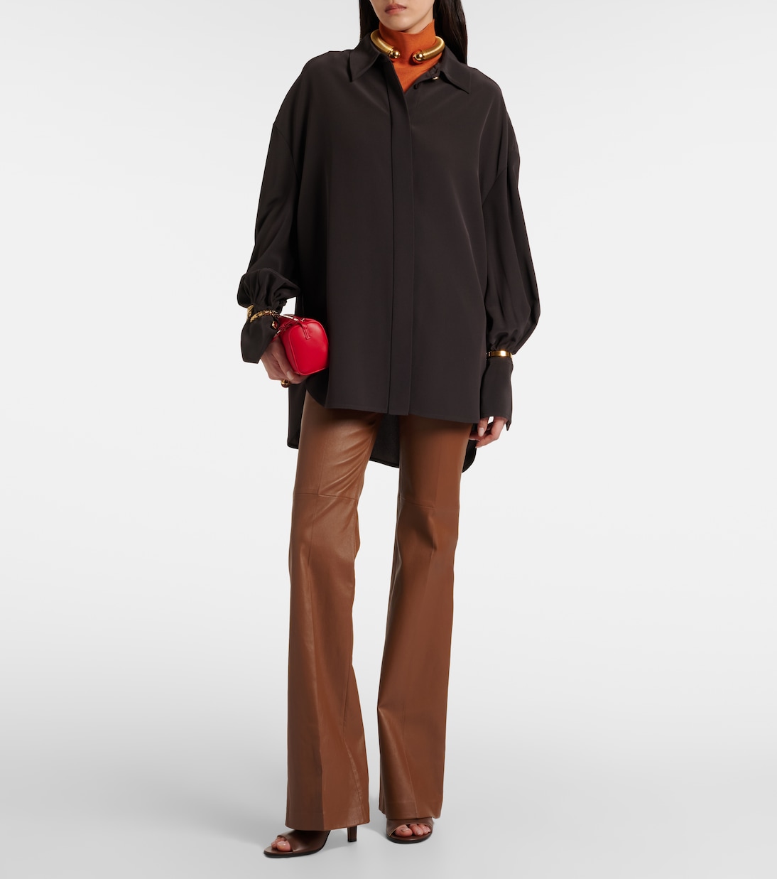 Camilia satin twill shirt | Joseph