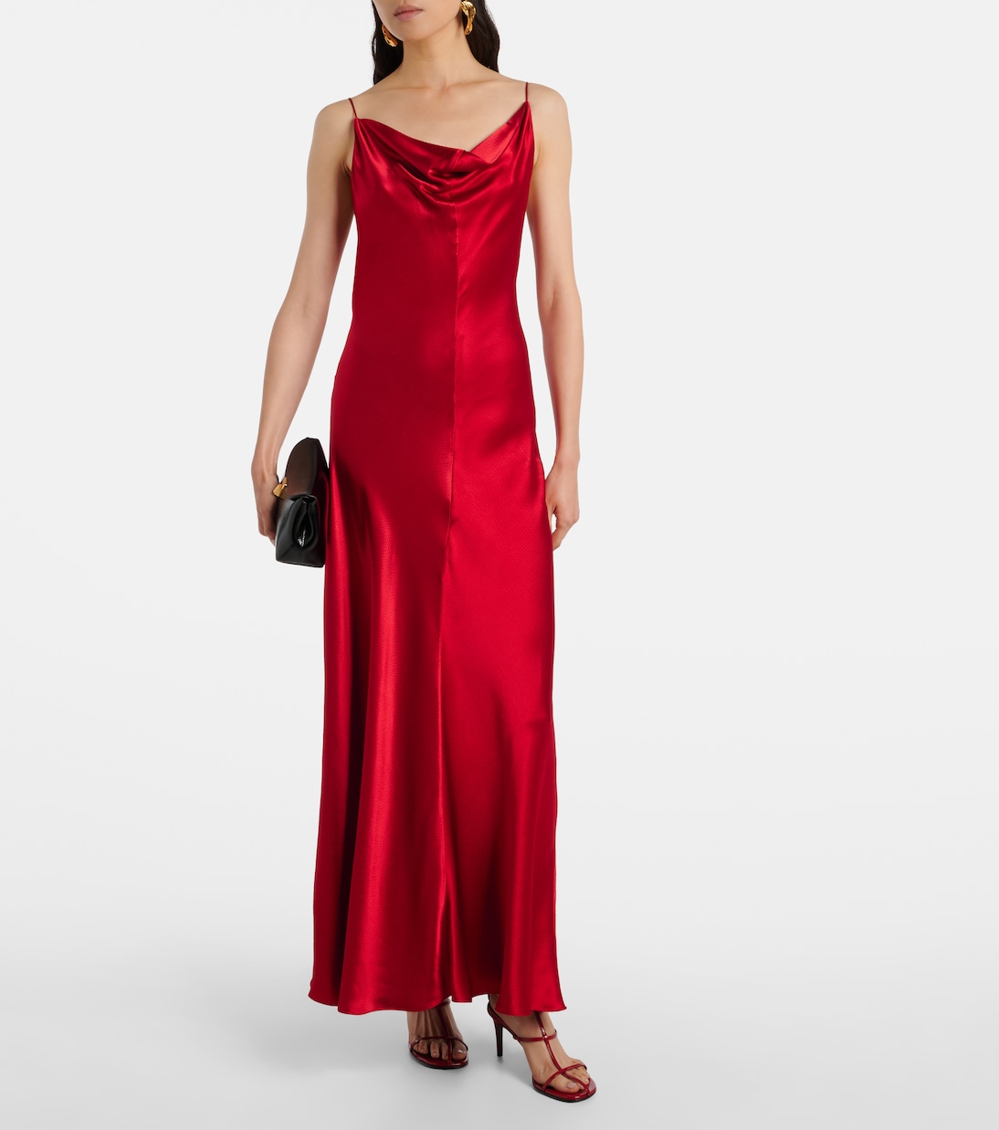 Emi satin maxi dress | Fforme