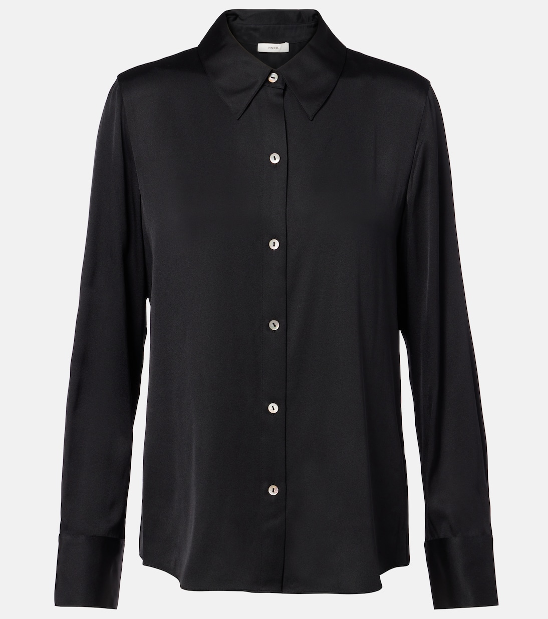 Silk-blend satin shirt | Vince