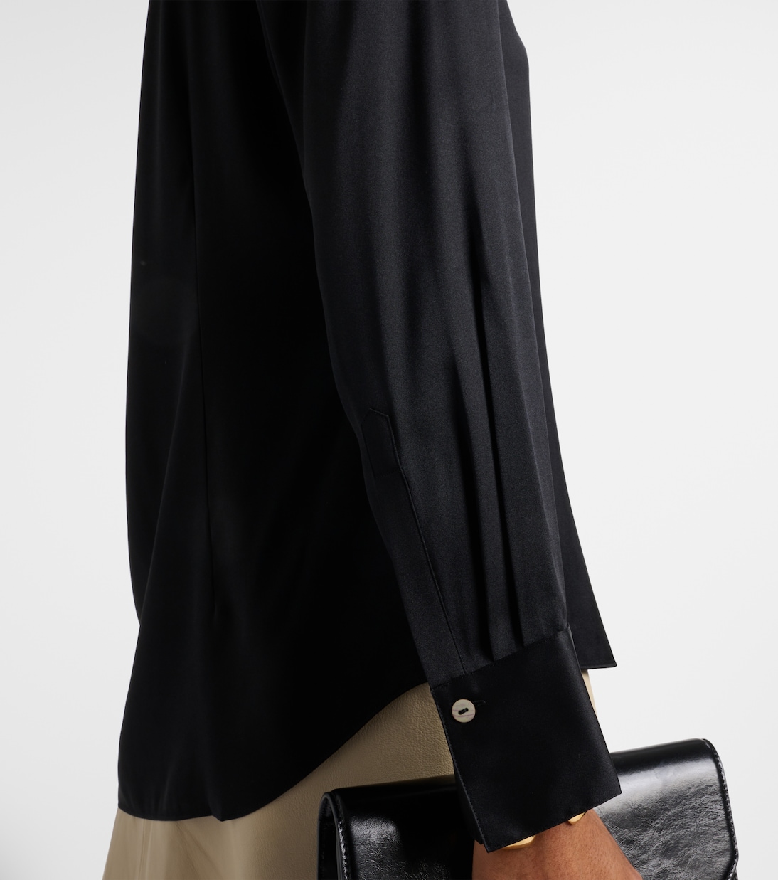 Silk-blend satin shirt | Vince