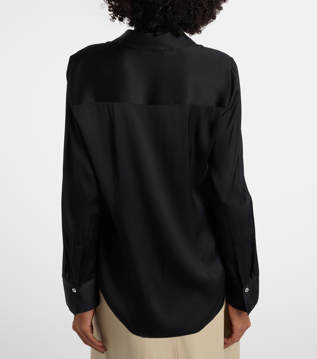 Silk-blend satin shirt | Vince