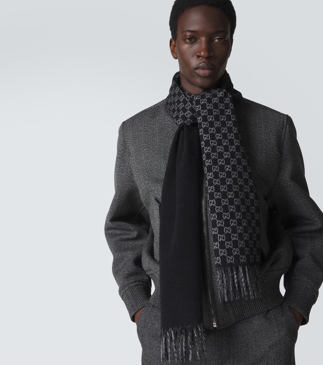 GG wool and cashmere scarf | Gucci