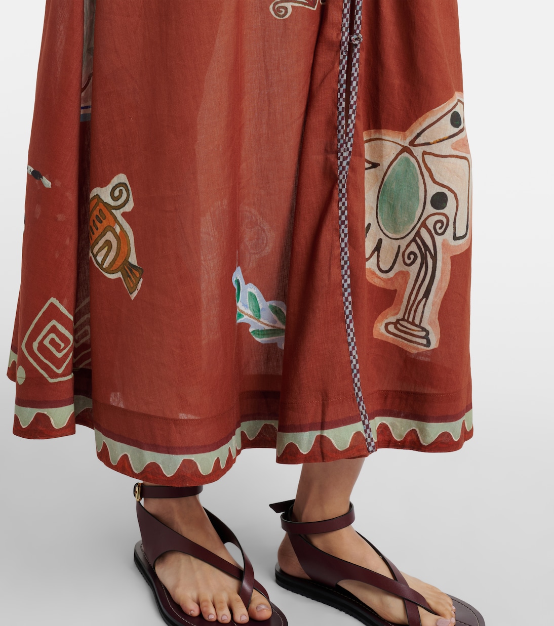 x LRNCE Laurence ramie and cotton maxi dress | Alémais