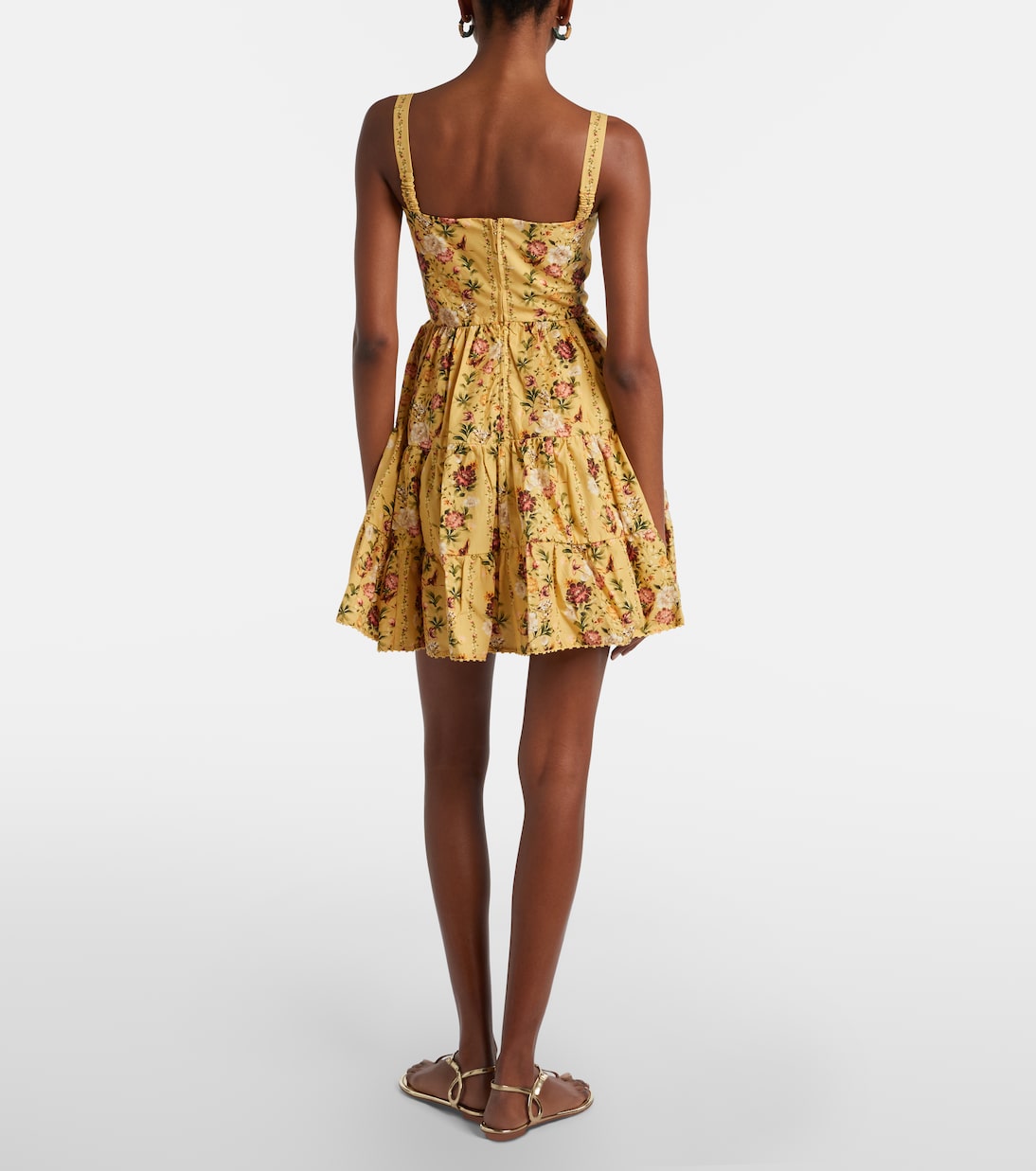 Lima floral cotton minidress | Agua by Agua Bendita