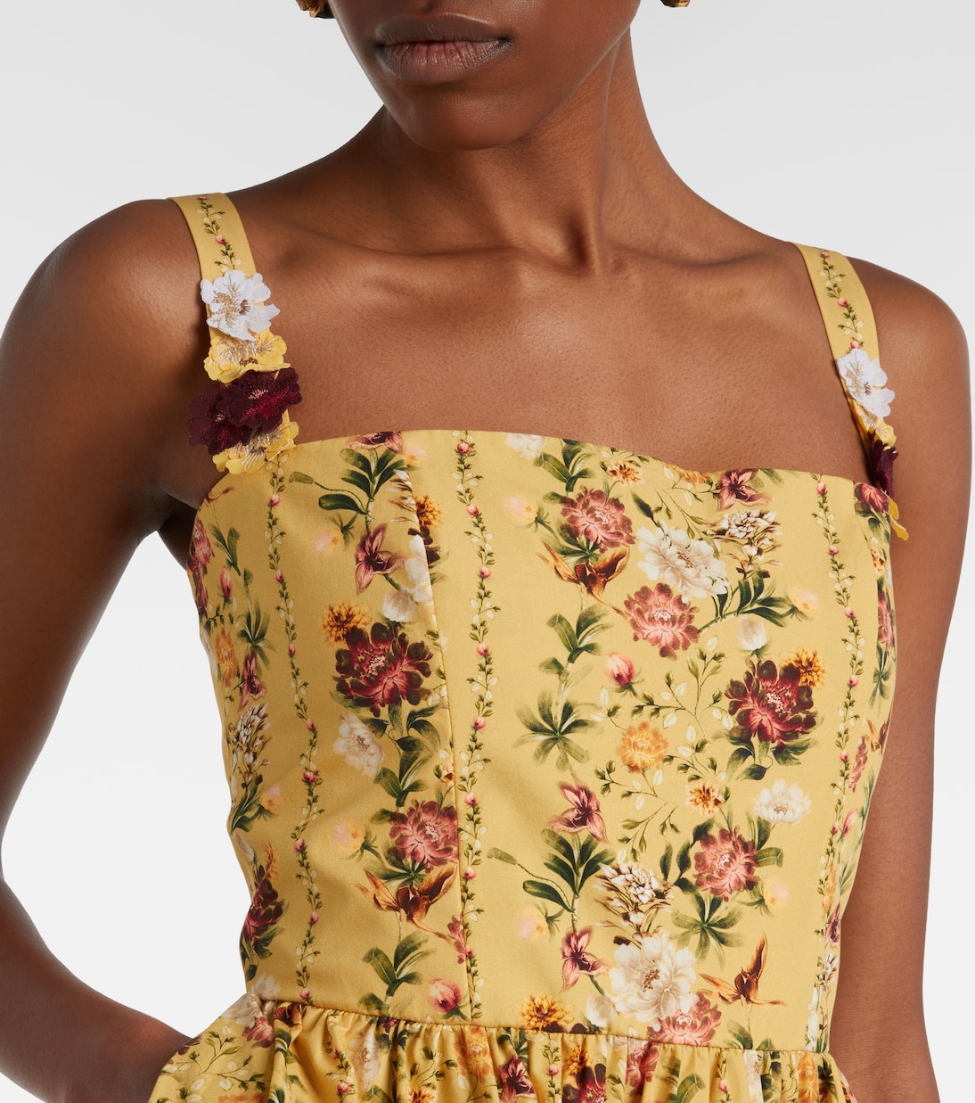 Lima floral cotton minidress | Agua by Agua Bendita