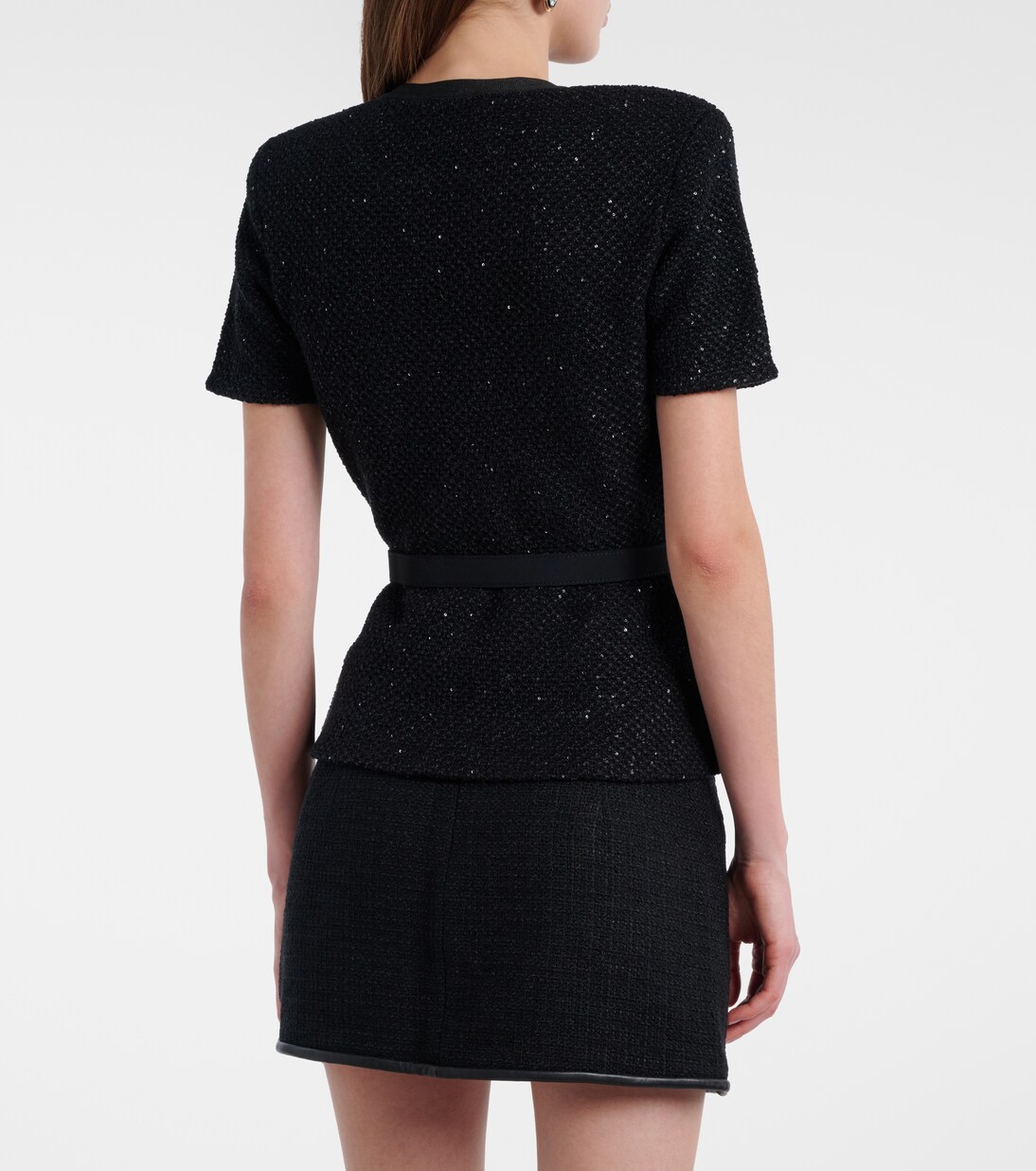 Sequined knitted top | Self-Portrait