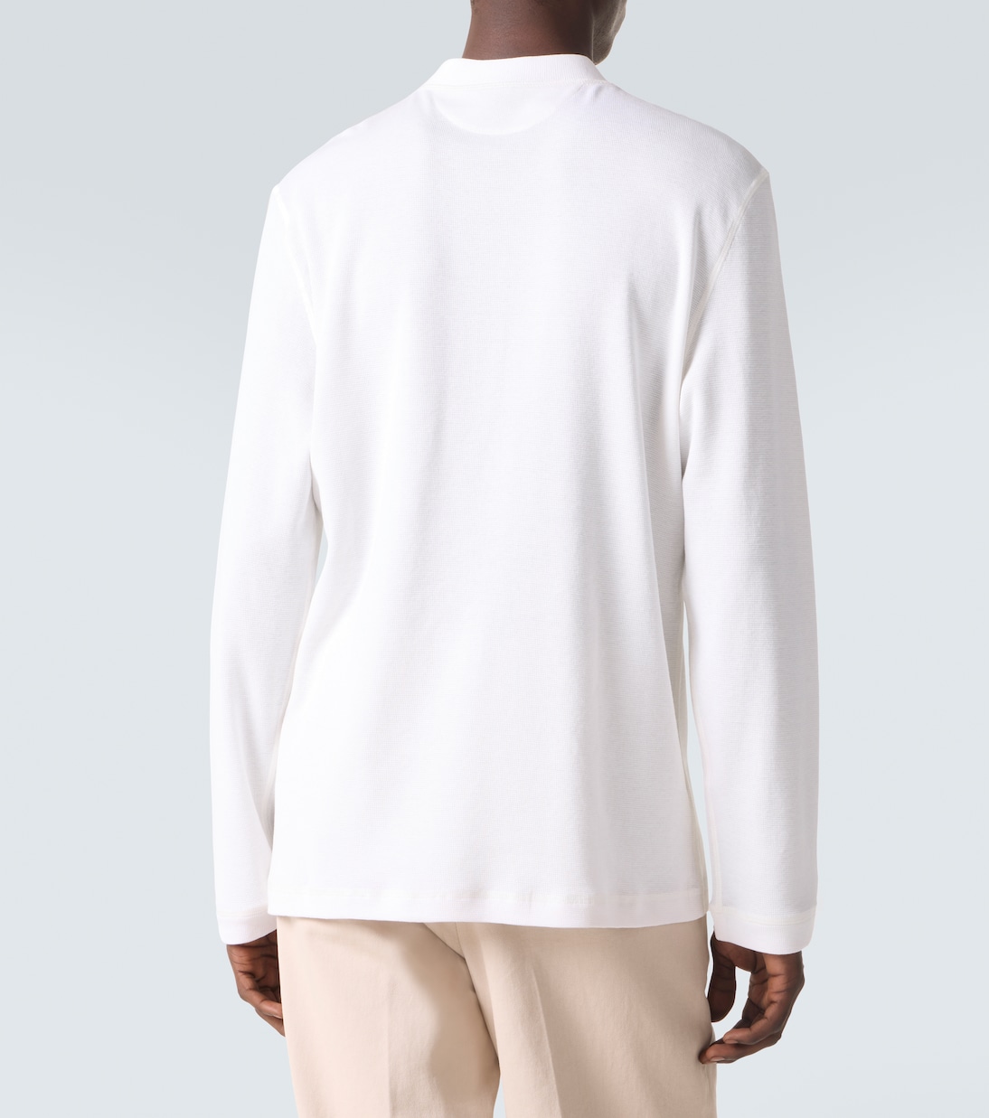 Henley-Top aus Baumwolle und Seide | Brunello Cucinelli