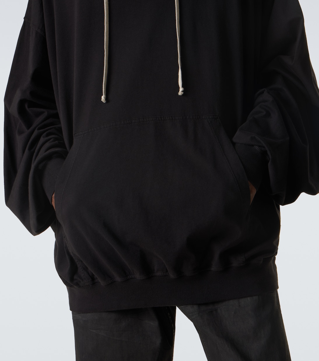 DRKSHDW Hun cotton jersey hoodie | Rick Owens