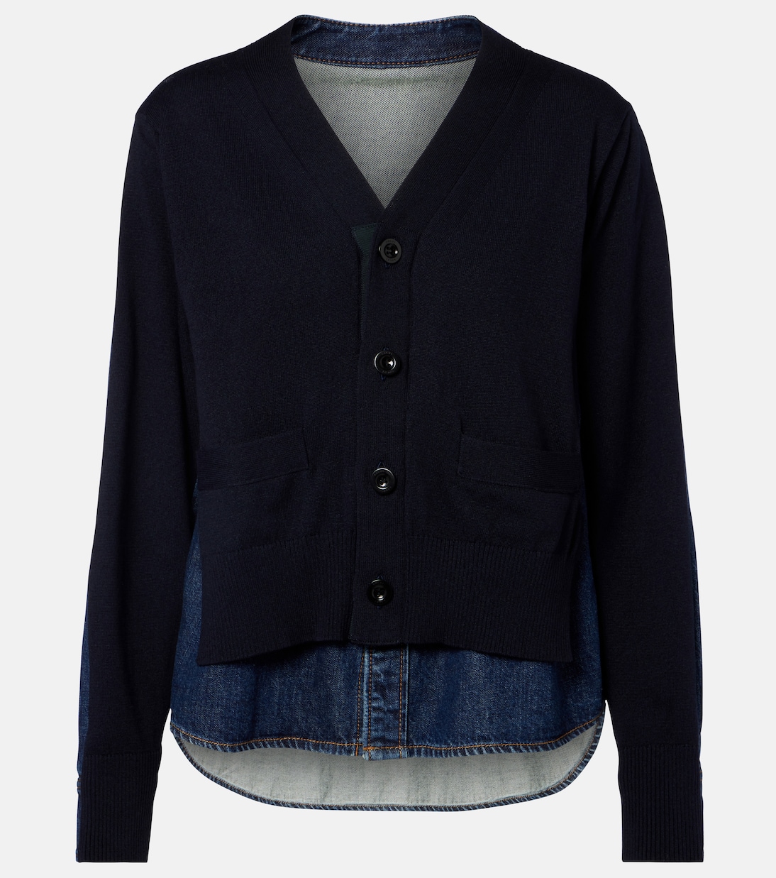 Cotton-blend cardigan | Sacai