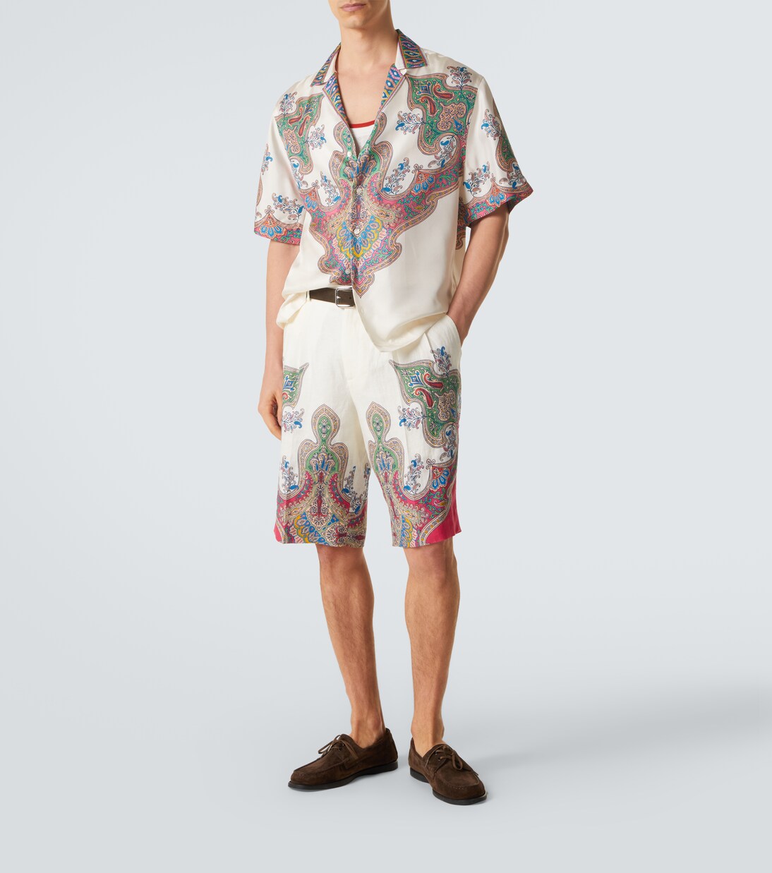 Paisley silk twill bowling shirt | Etro