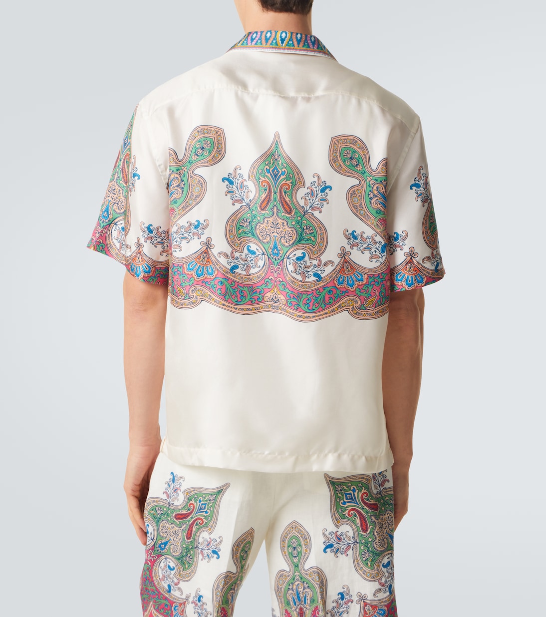 Paisley silk twill bowling shirt | Etro