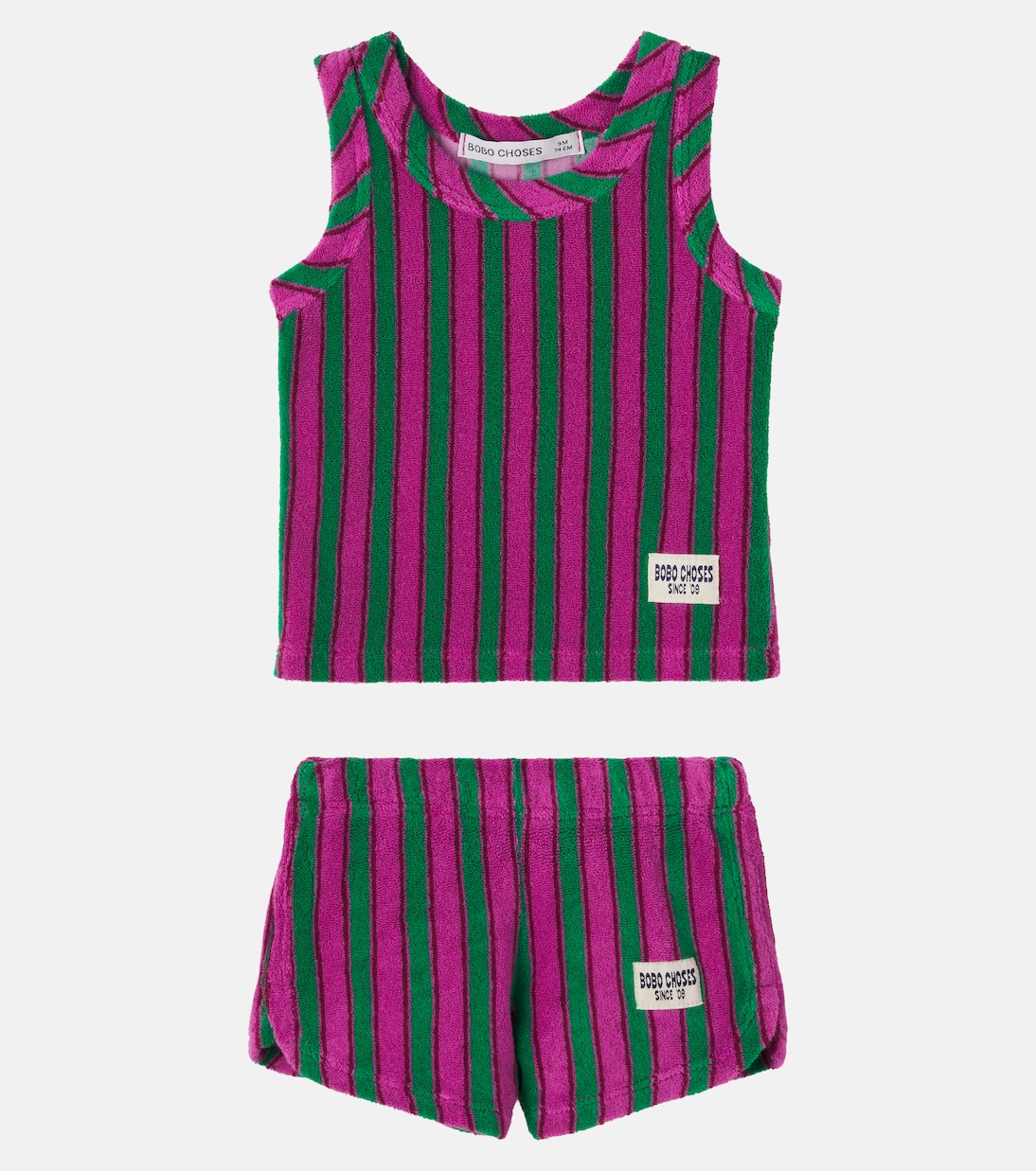 Baby Set aus Top und Shorts aus Frottee | Bobo Choses