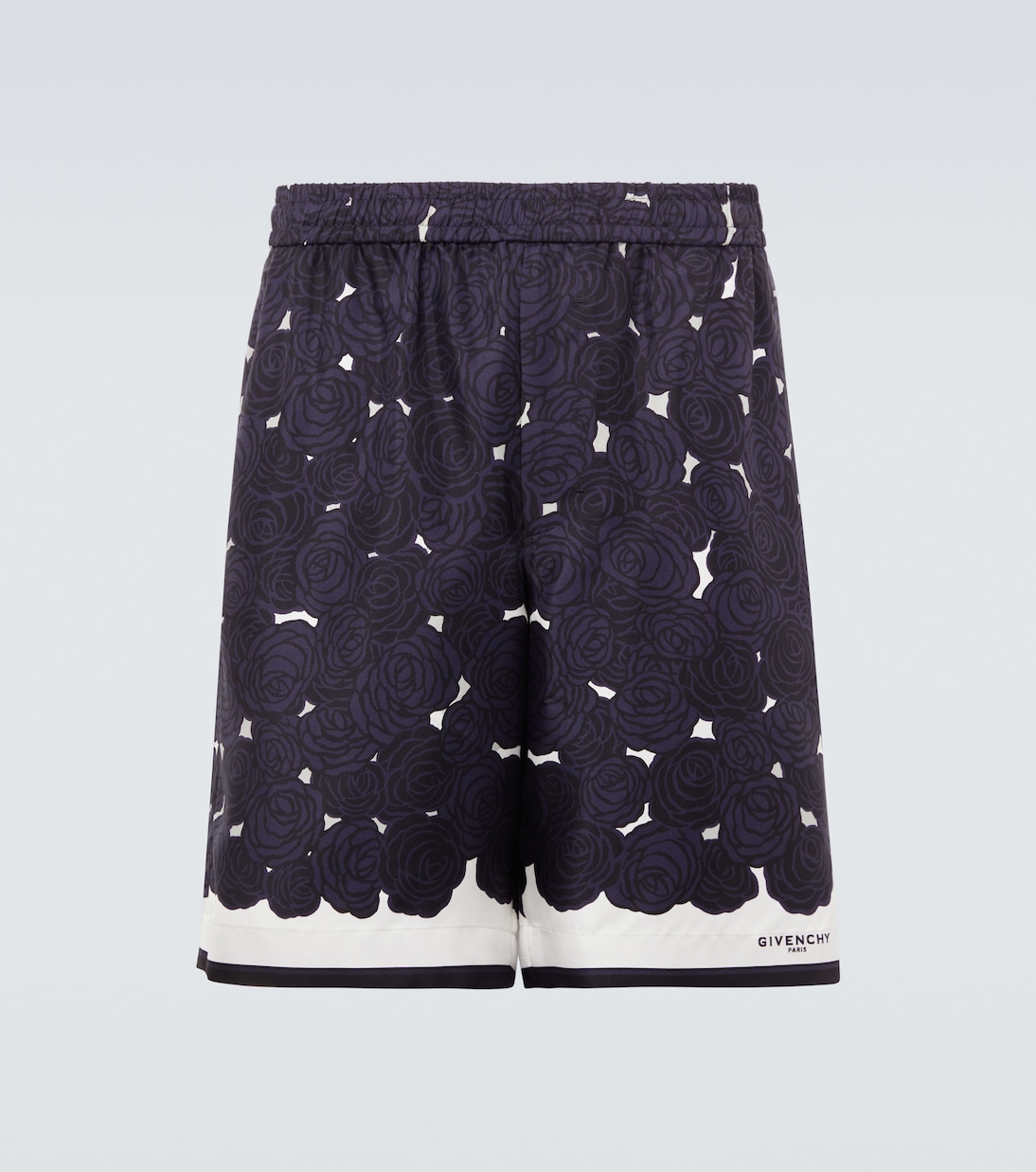 Floral silk twill shorts | Givenchy