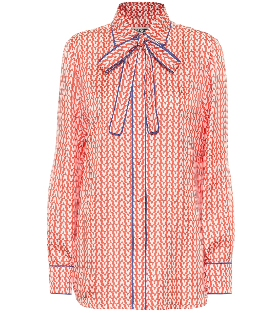 Blusa a stampa in seta | Valentino