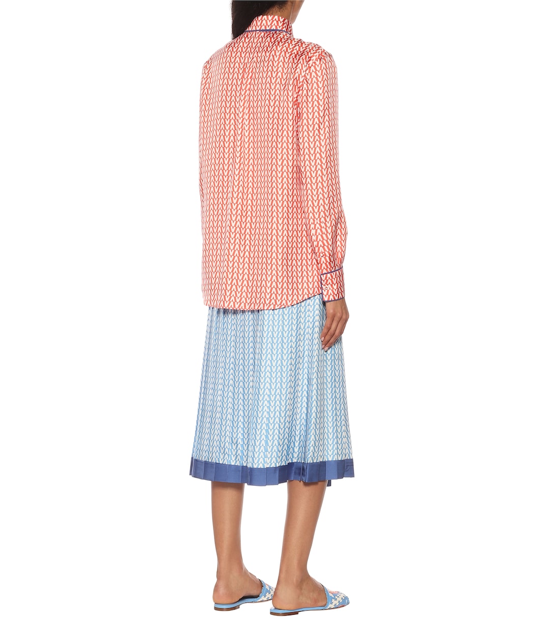 Blusa a stampa in seta | Valentino