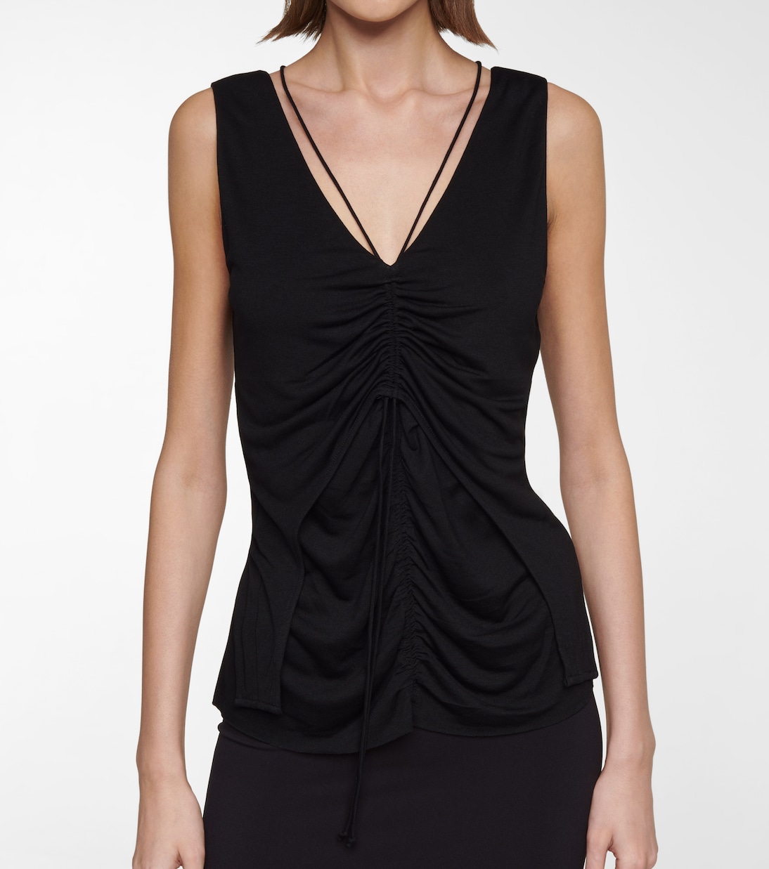 Scala ruched jersey tank top | Helmut Lang