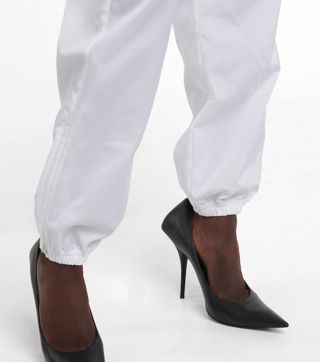 Zip-cuff high-rise sweatpants | Wardrobe.NYC
