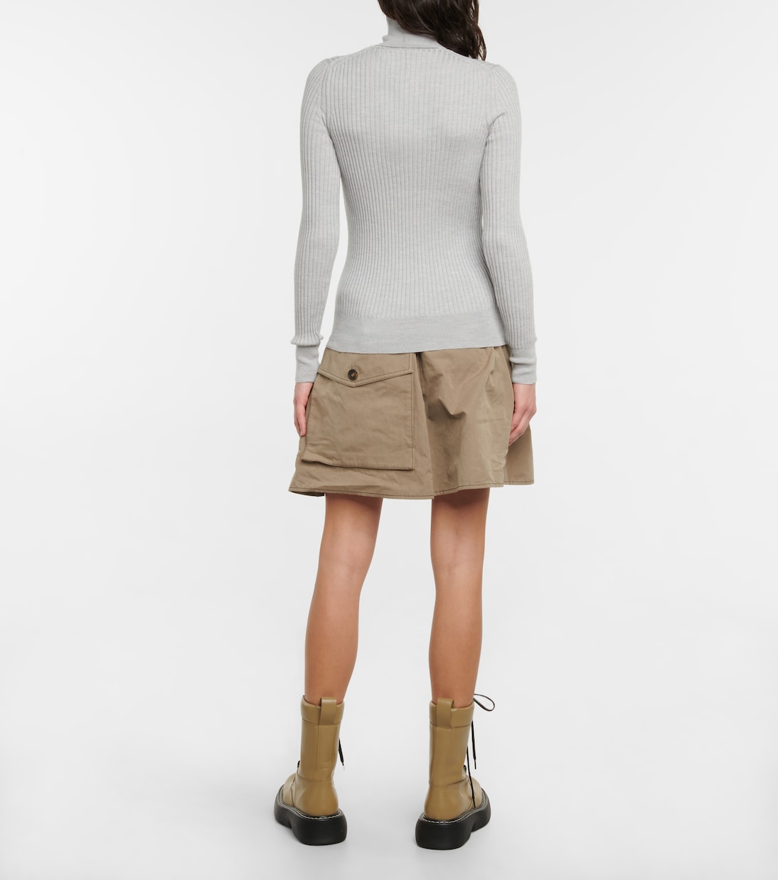 Ribbed wool turtleneck sweater | Moncler