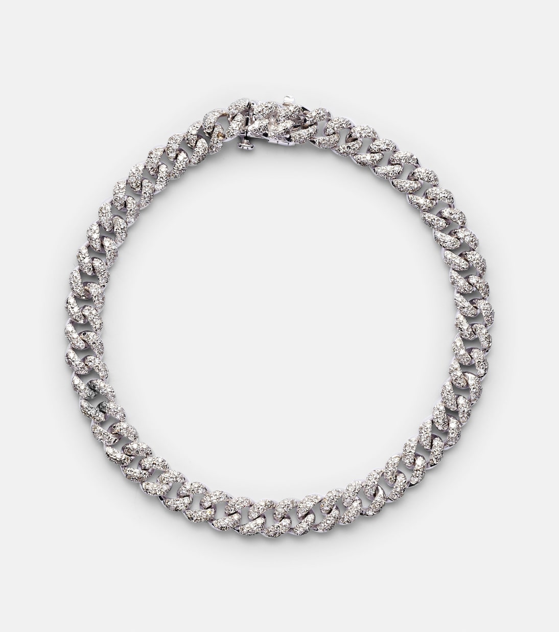 Pulsera Mini de oro blanco de 18 ct con diamantes | Shay Jewelry