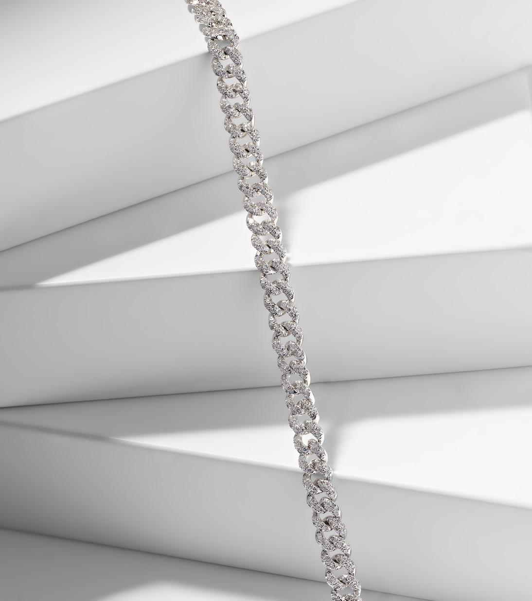 Pulsera Mini de oro blanco de 18 ct con diamantes | Shay Jewelry