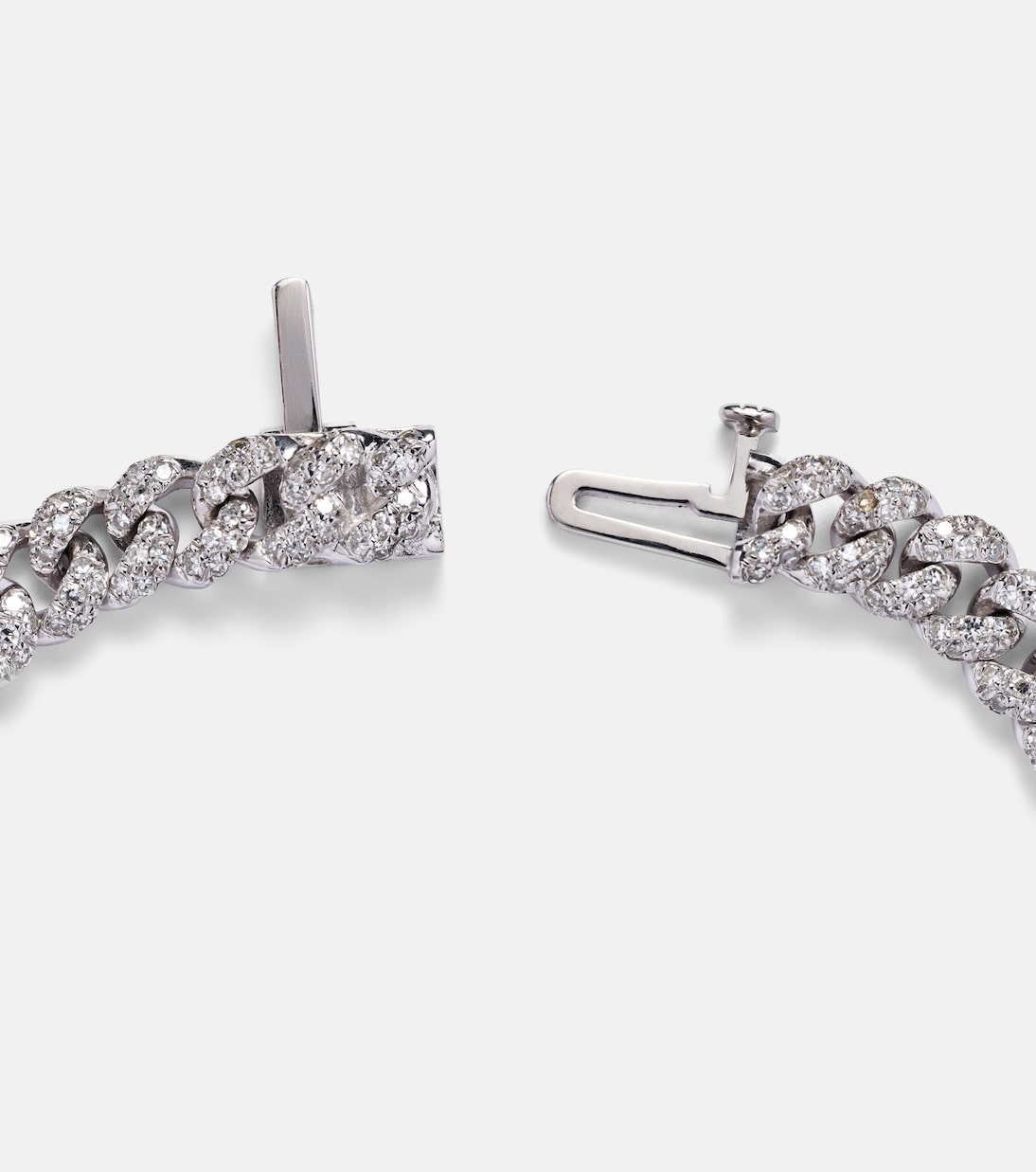 Pulsera Mini de oro blanco de 18 ct con diamantes | Shay Jewelry