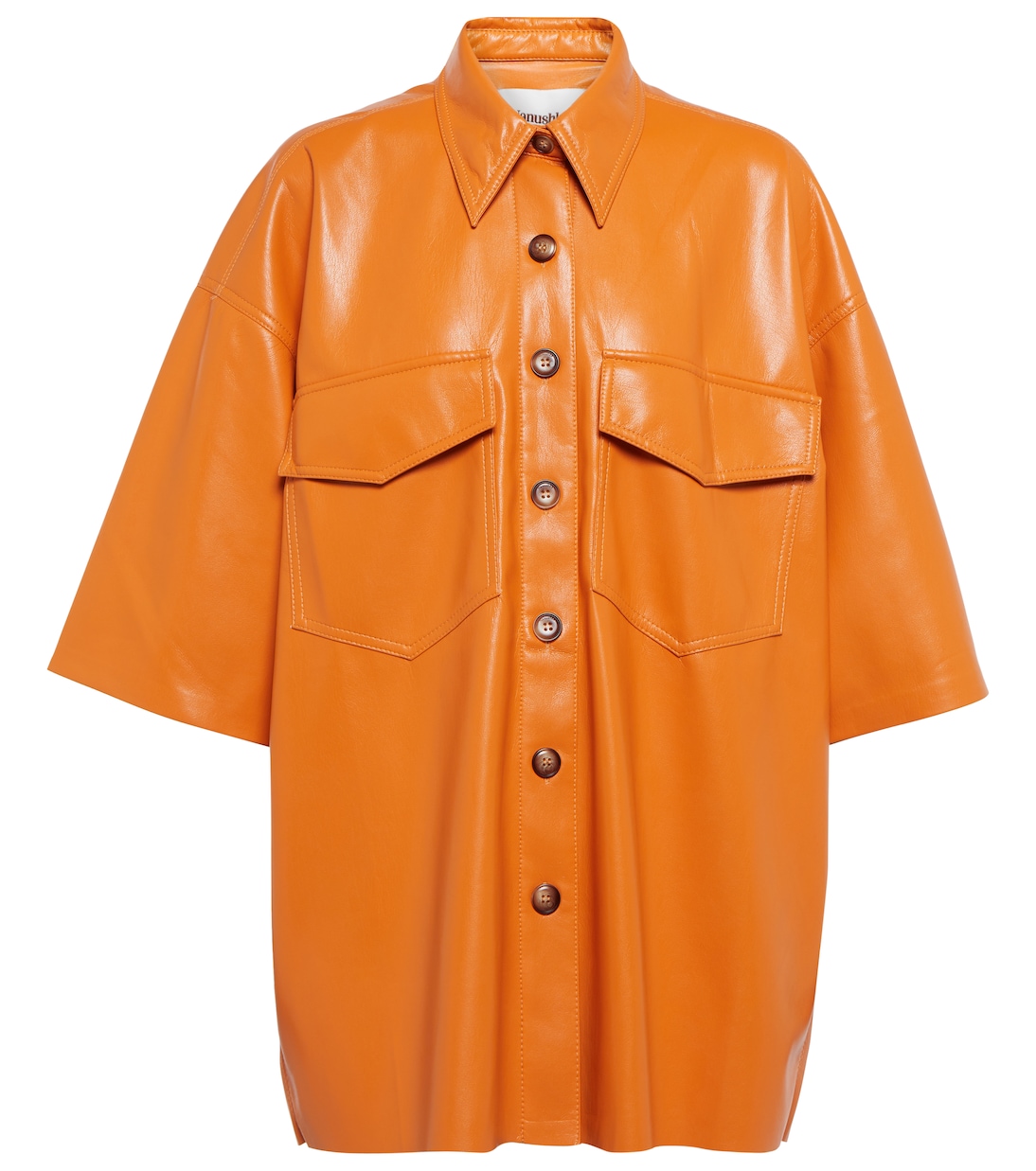 Camisa Roque de piel sintética | Nanushka