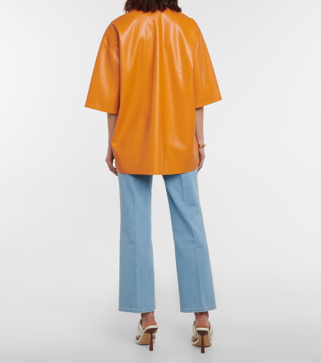 Camisa Roque de piel sintética | Nanushka