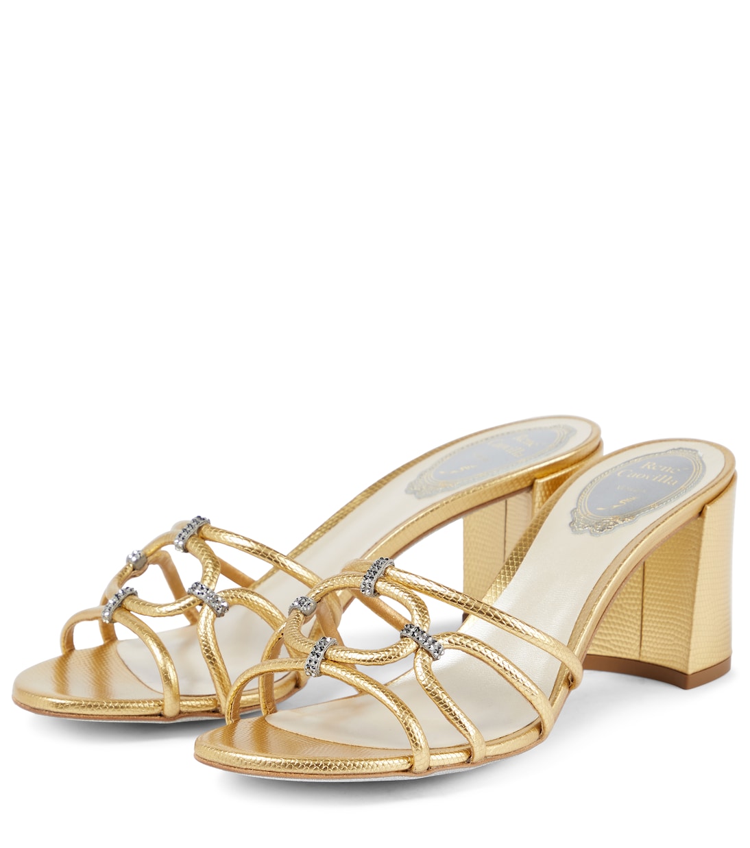 Verzierte Sandalen Clippy aus Leder | Rene Caovilla